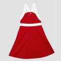 ROBE AUDREY ROUGE A POIS BLANCS