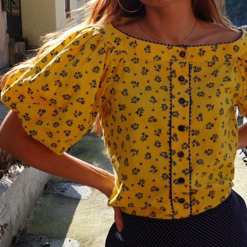 BLOUSE CATHERINE - JAUNE