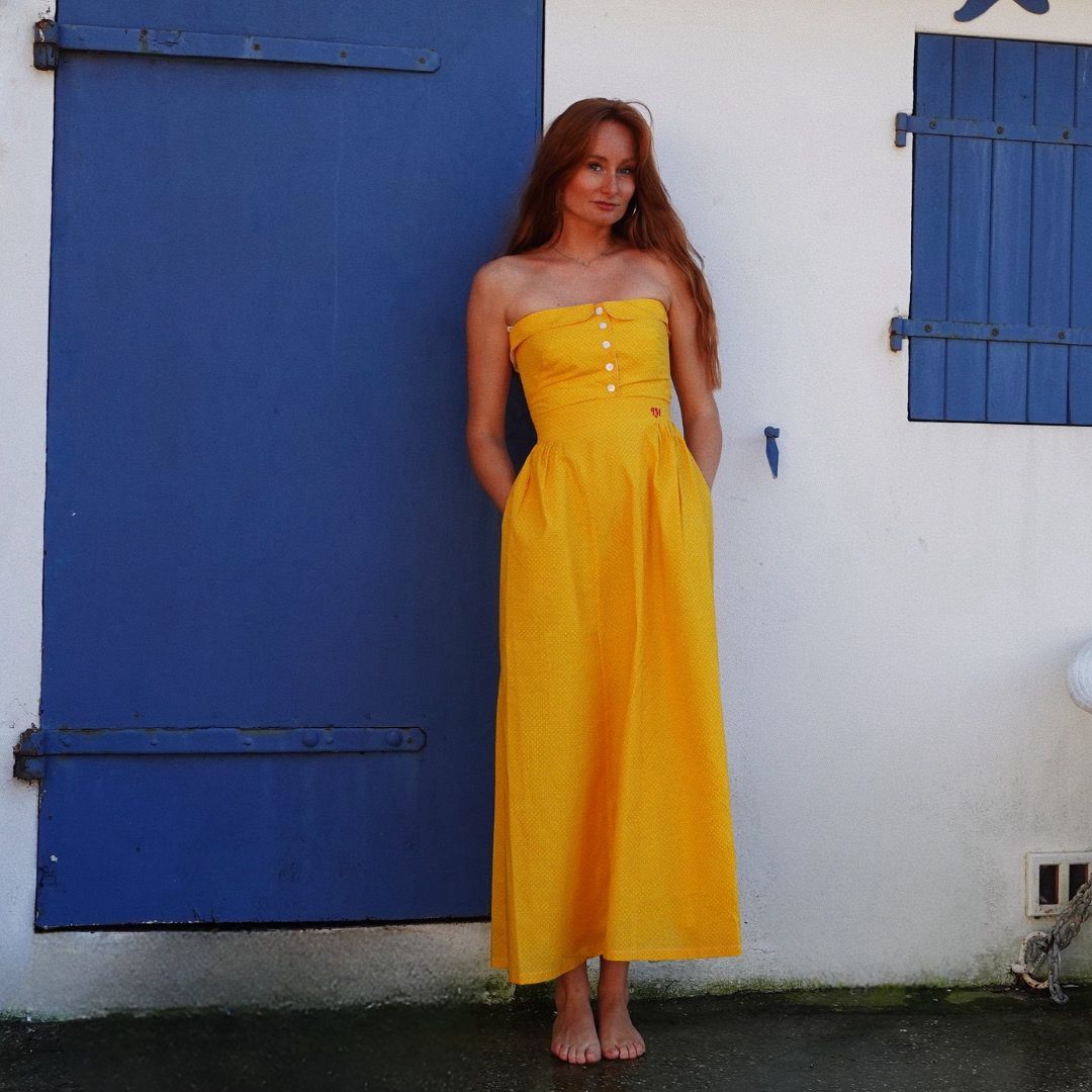 ROBE MARYLINE - JAUNE