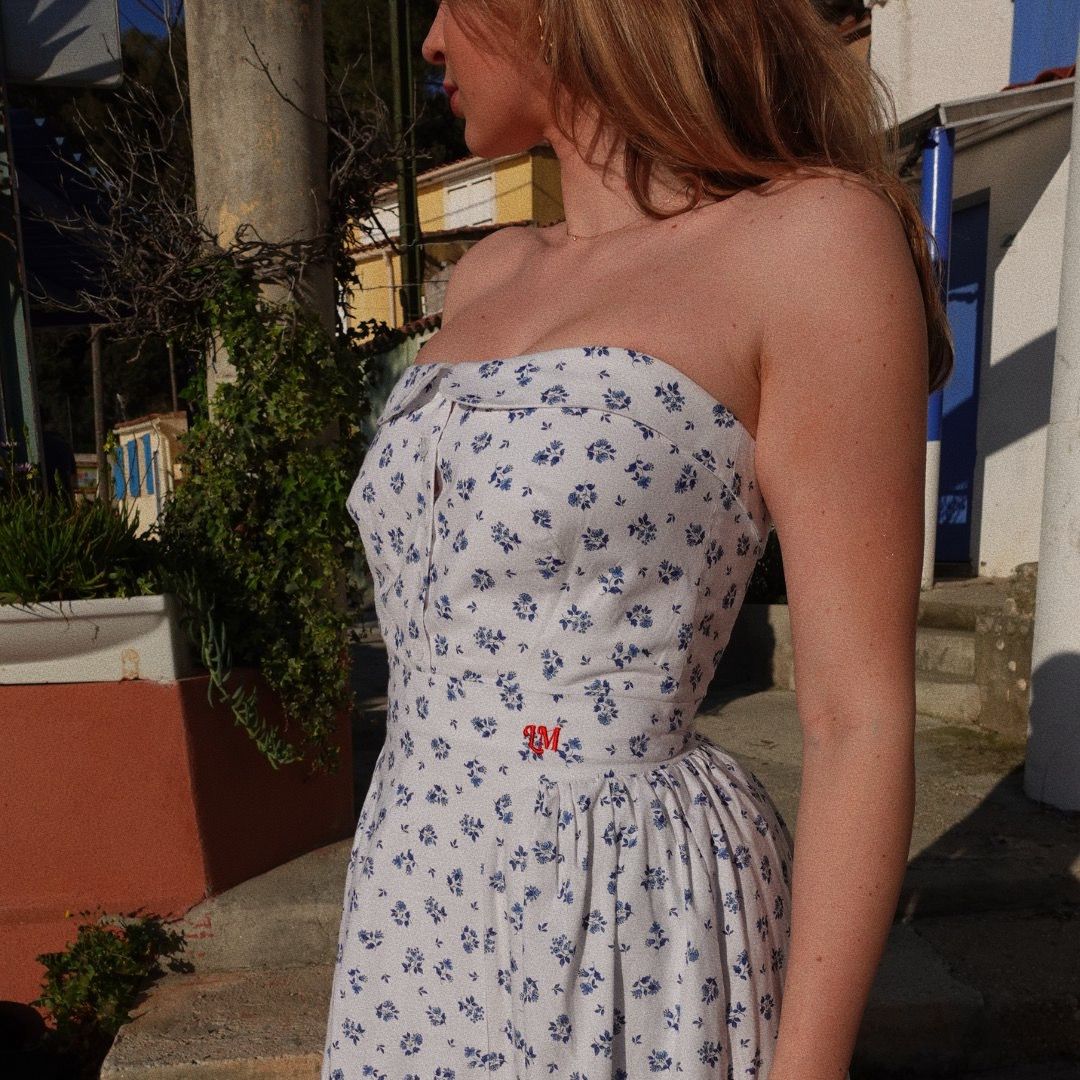 Edition Limitée - ROBE MARYLINE - FLORAL BLANC