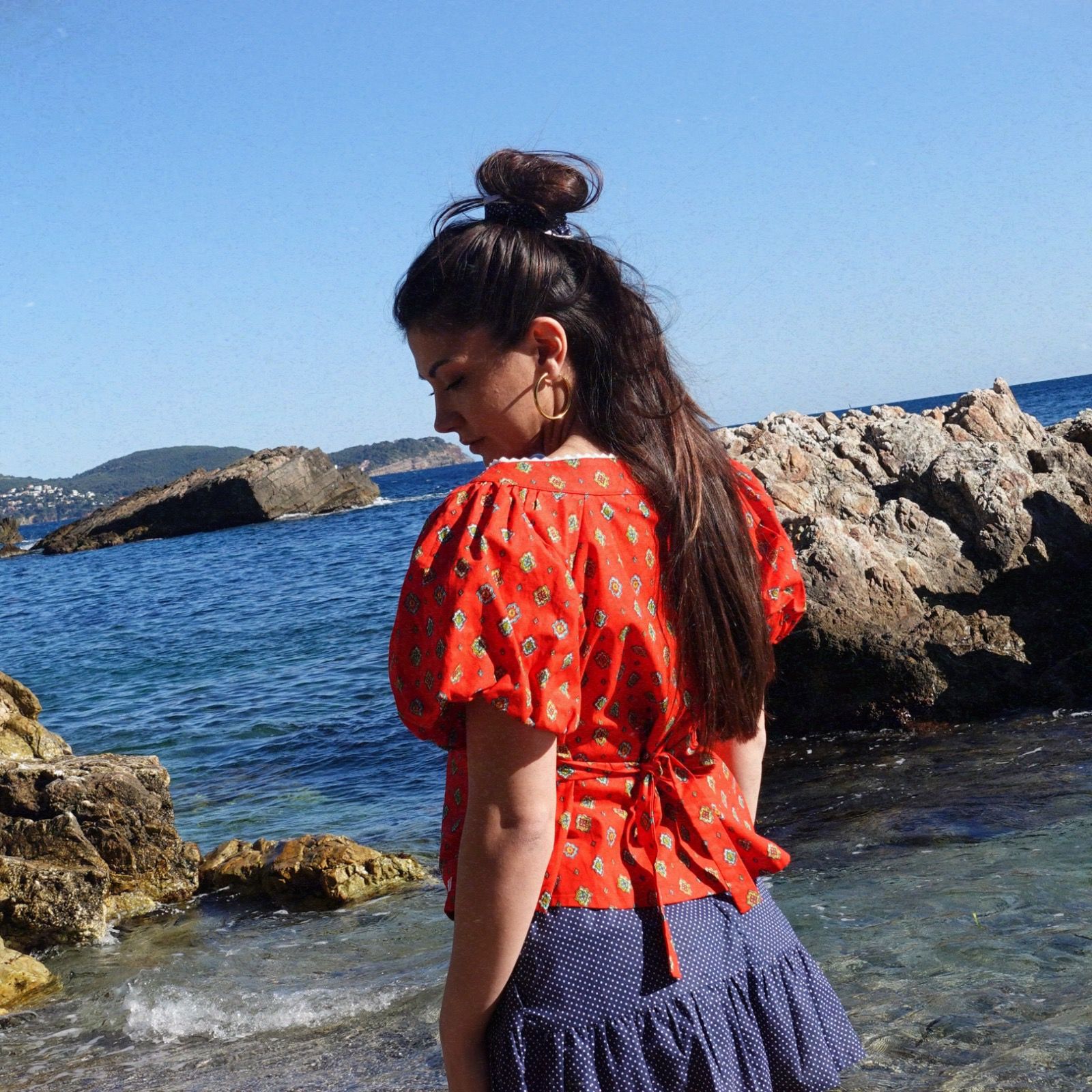 BLOUSE CATHERINE - ROUGE