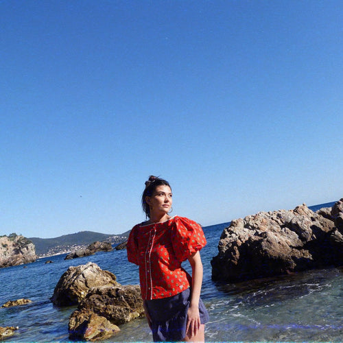 CATHERINE BLOUSE - RED