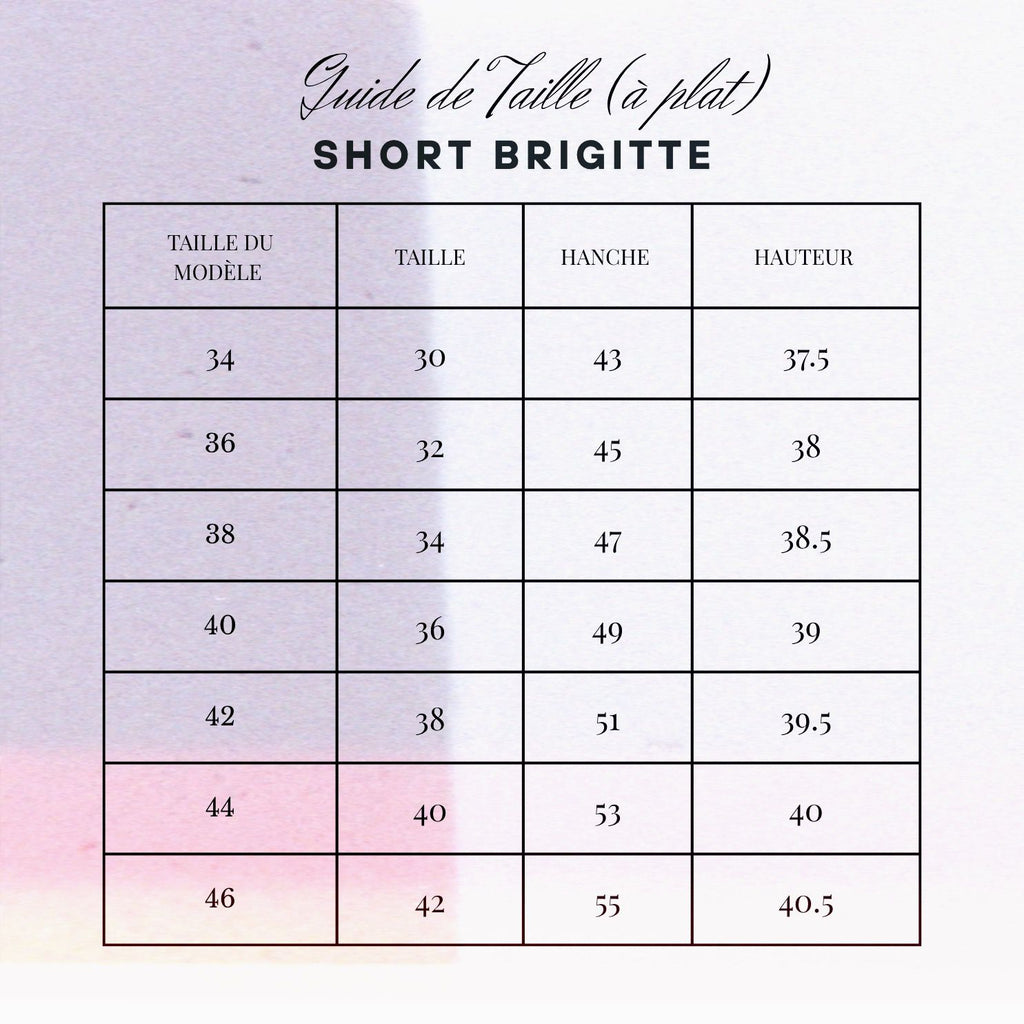SHORT BRIGITTE JEAN BRUT